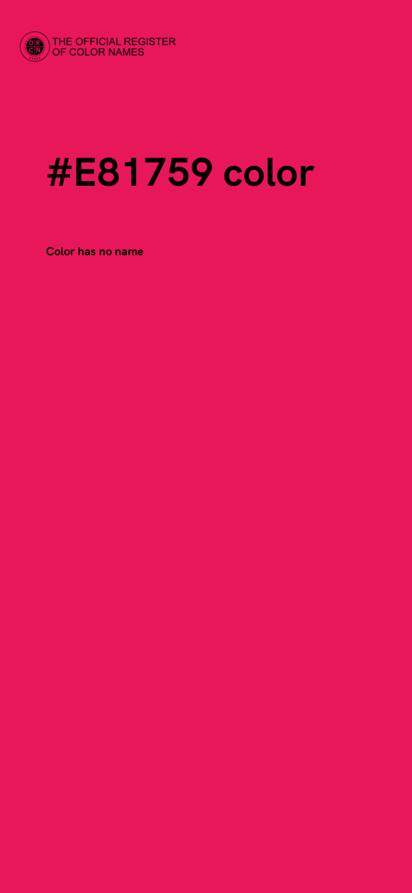 #E81759 color image