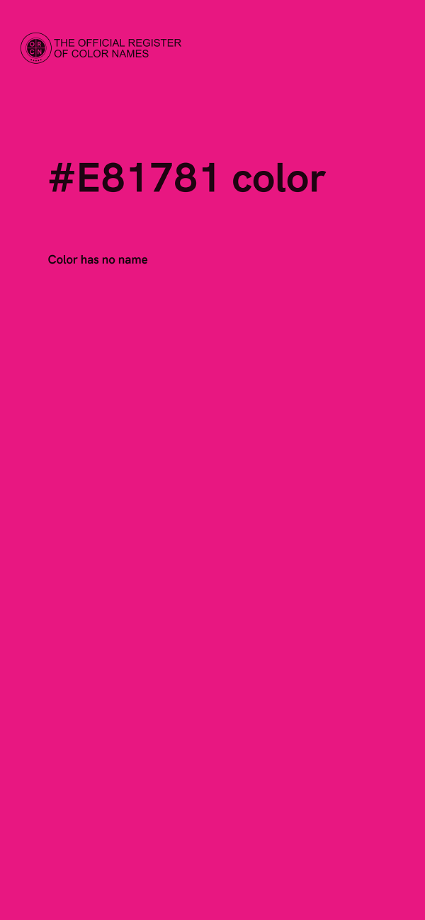 #E81781 color image