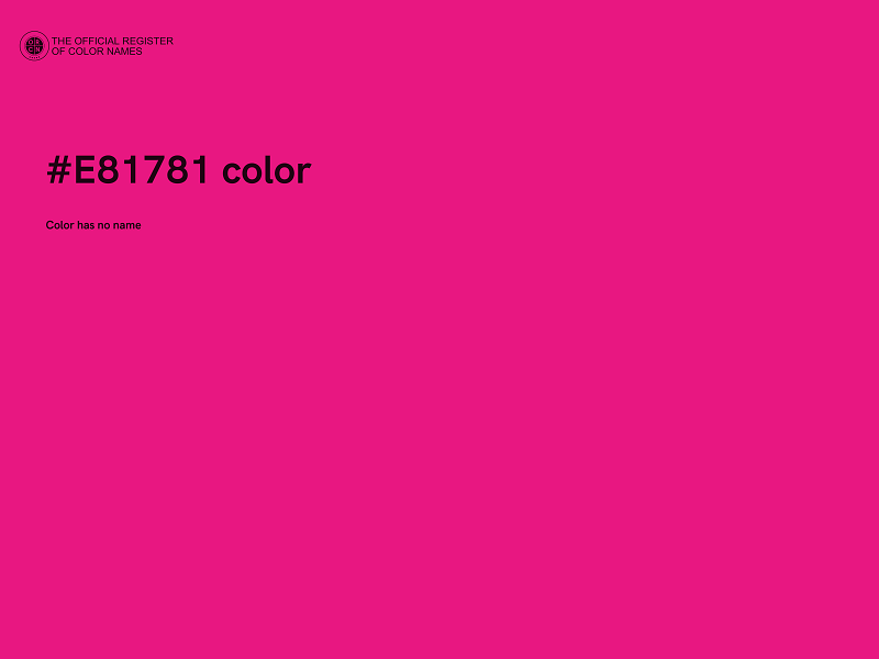 #E81781 color image