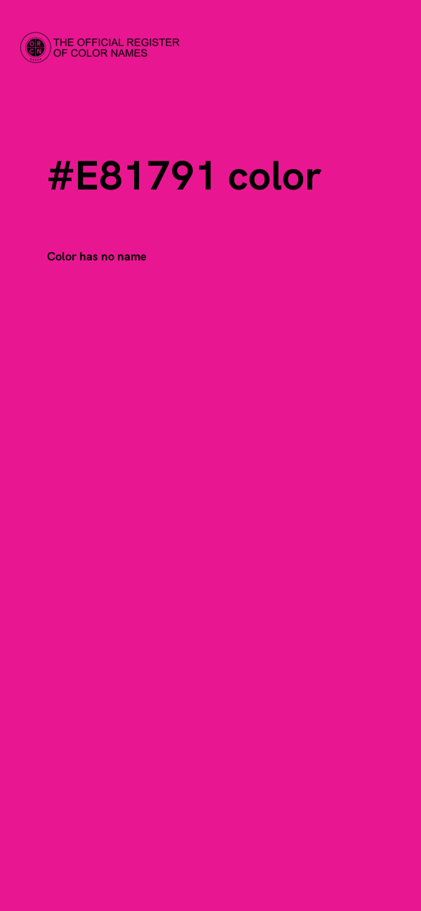 #E81791 color image