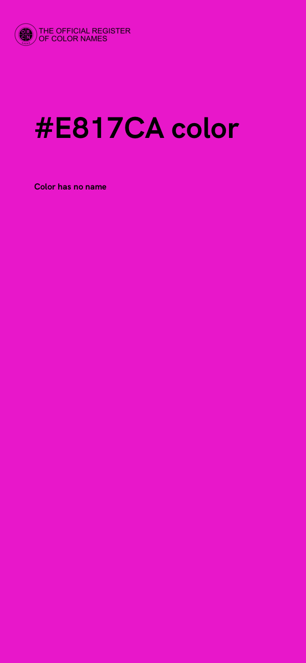 #E817CA color image
