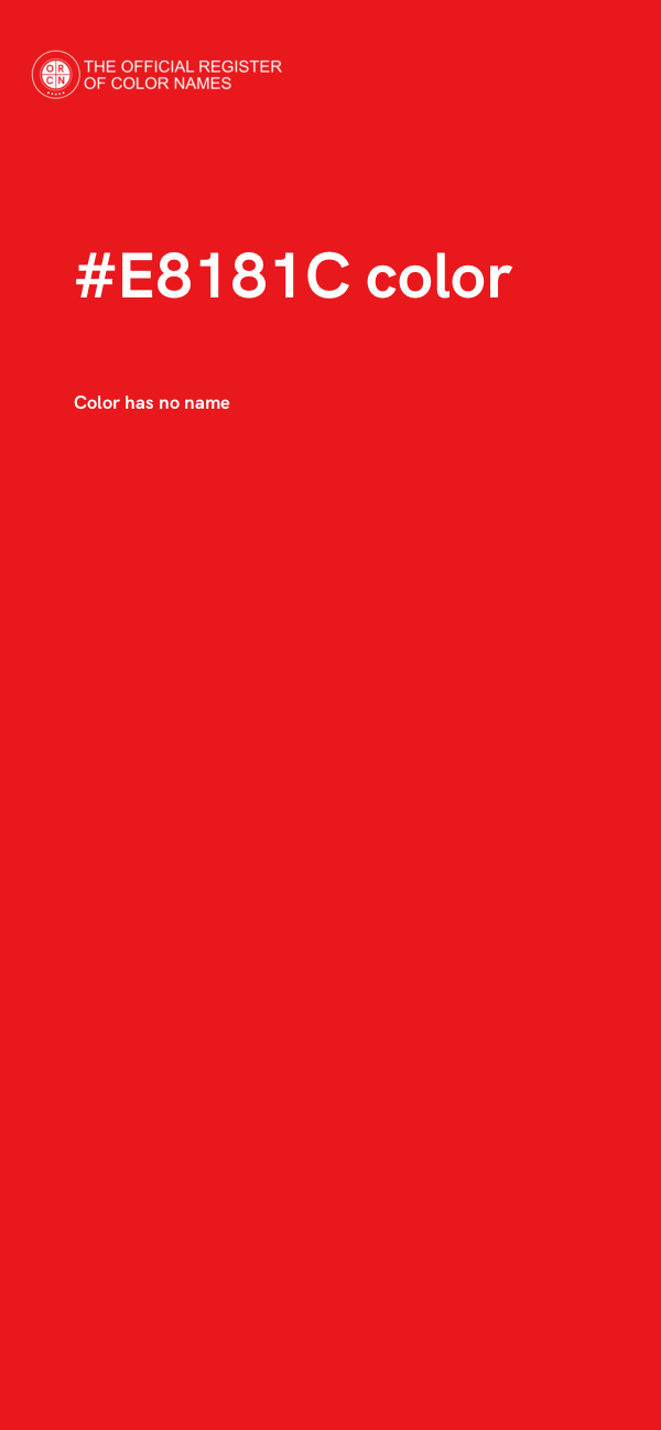 #E8181C color image