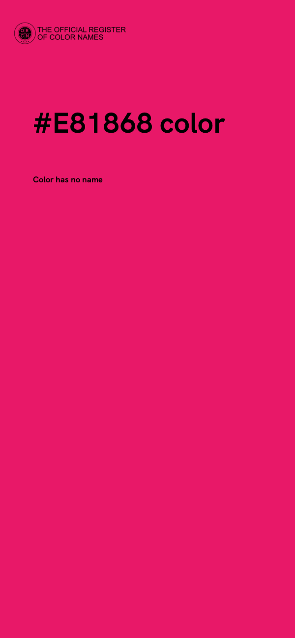 #E81868 color image