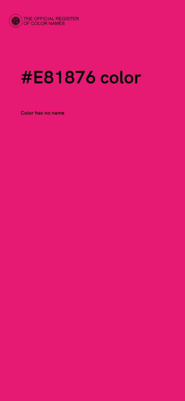 #E81876 color image