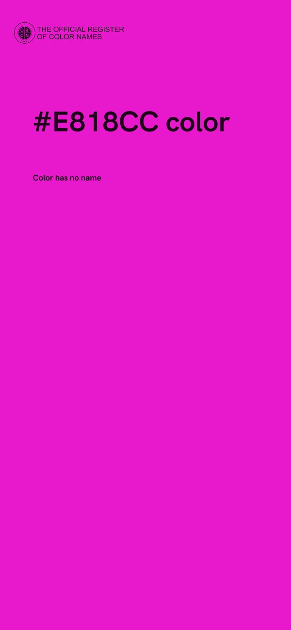 #E818CC color image