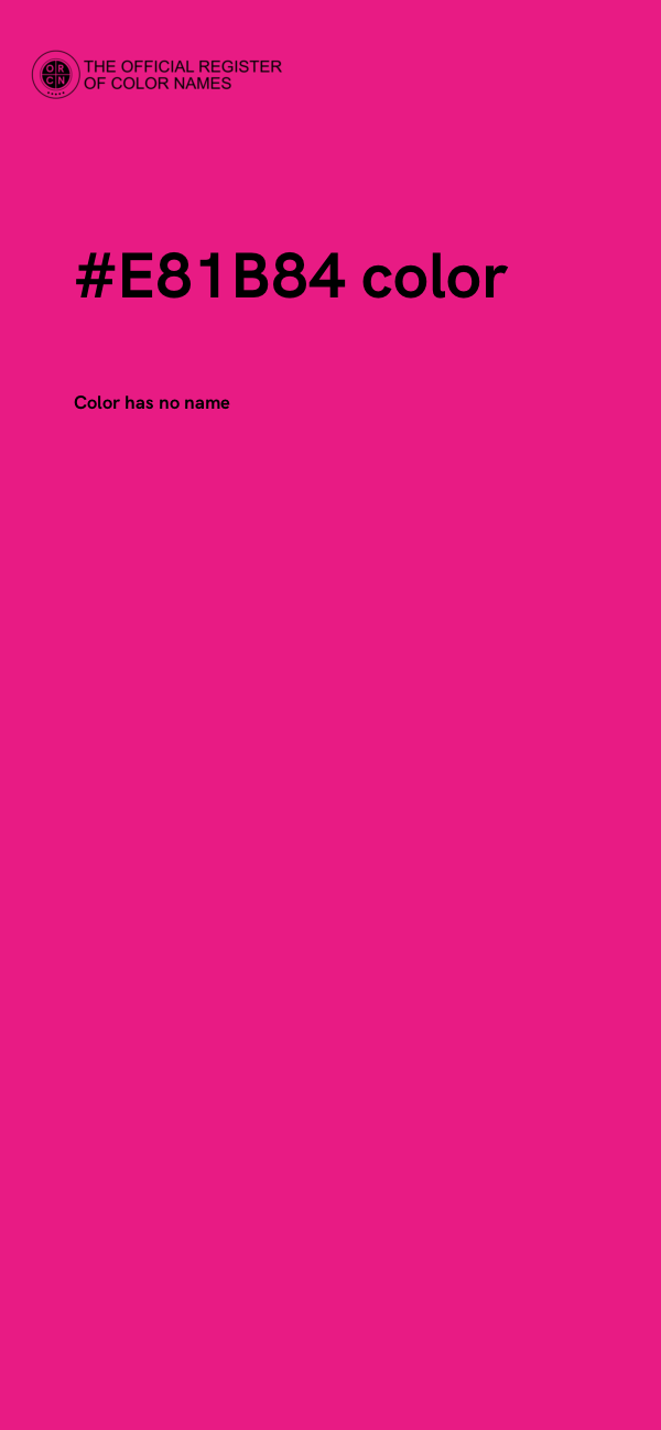 #E81B84 color image