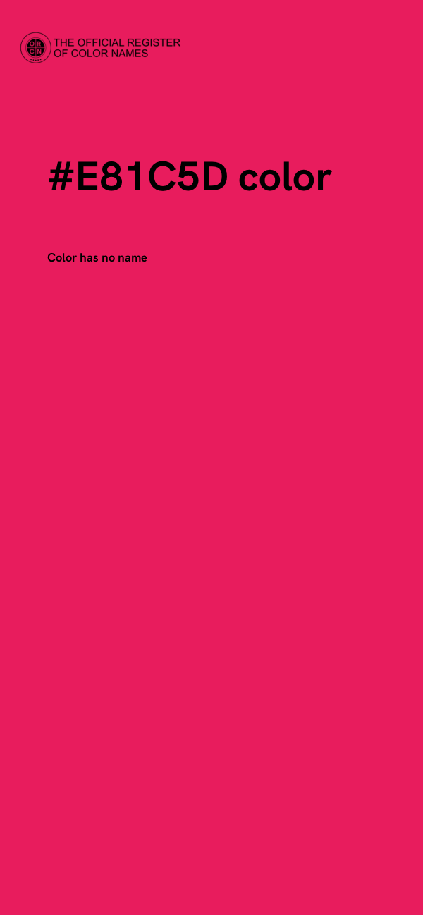 #E81C5D color image