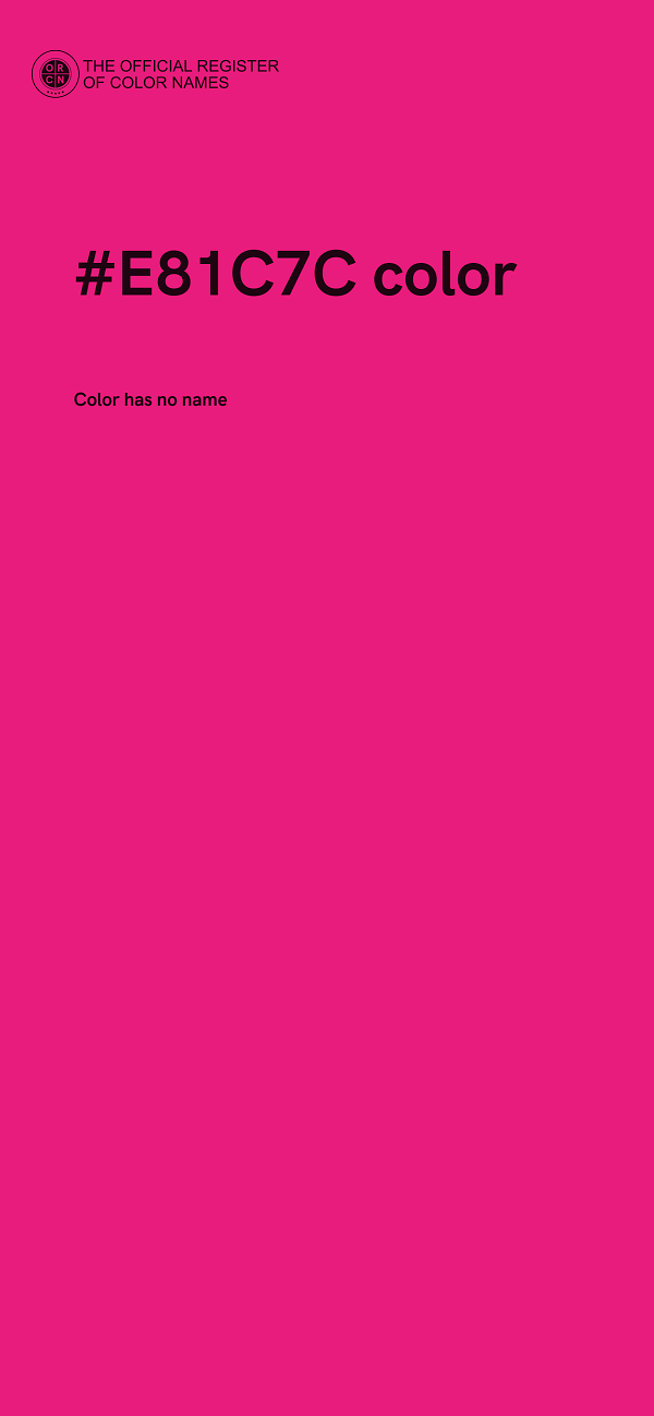 #E81C7C color image