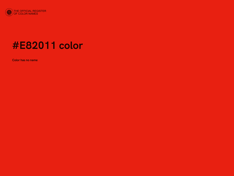 #E82011 color image