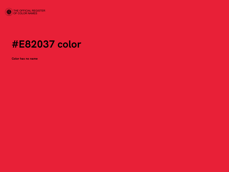#E82037 color image