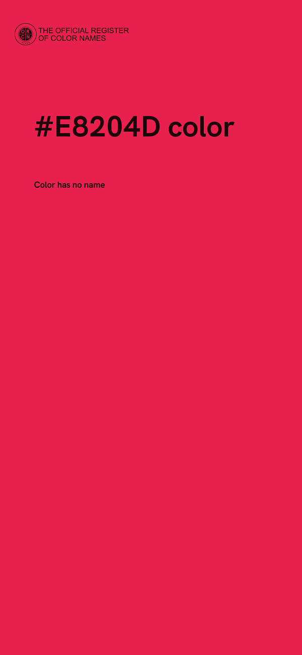 #E8204D color image
