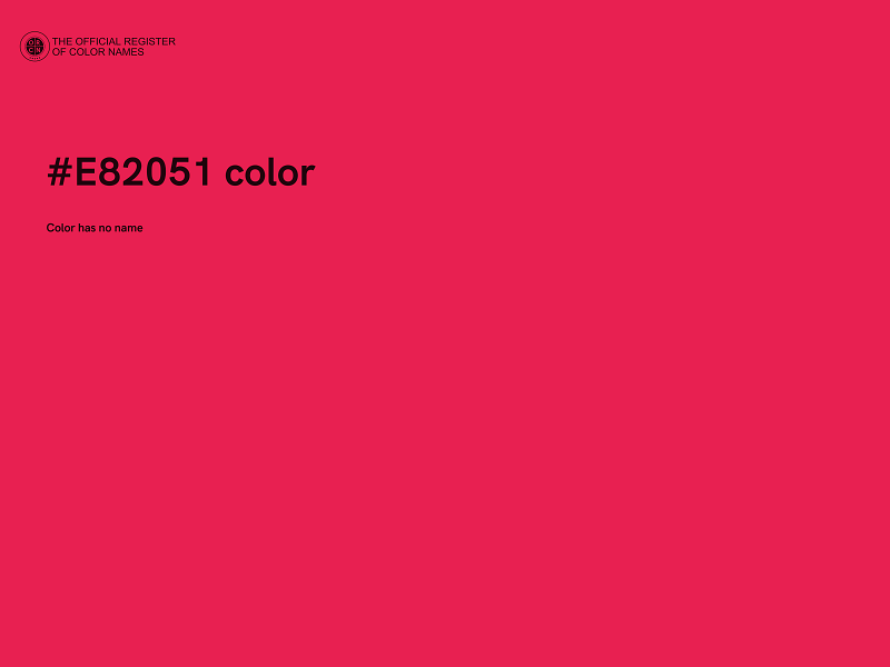 #E82051 color image