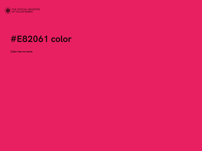 #E82061 color image
