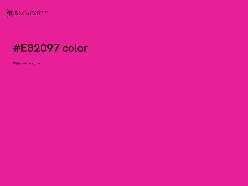 #E82097 color image