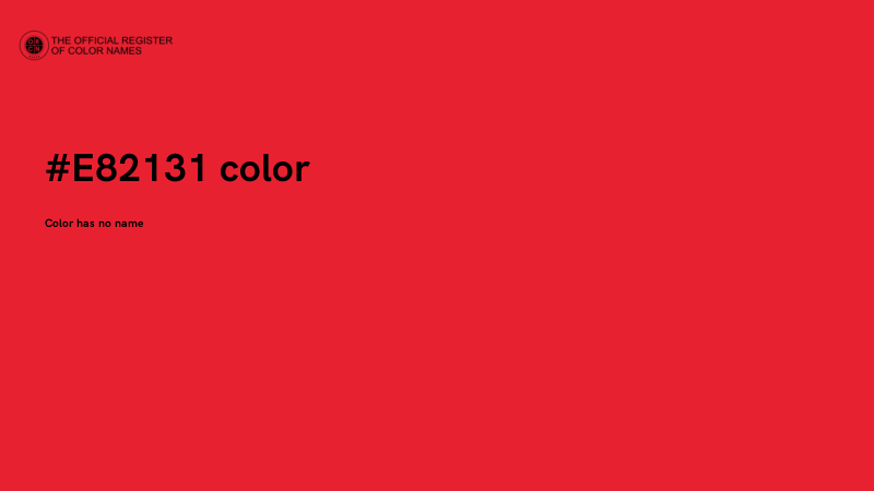 #E82131 color image