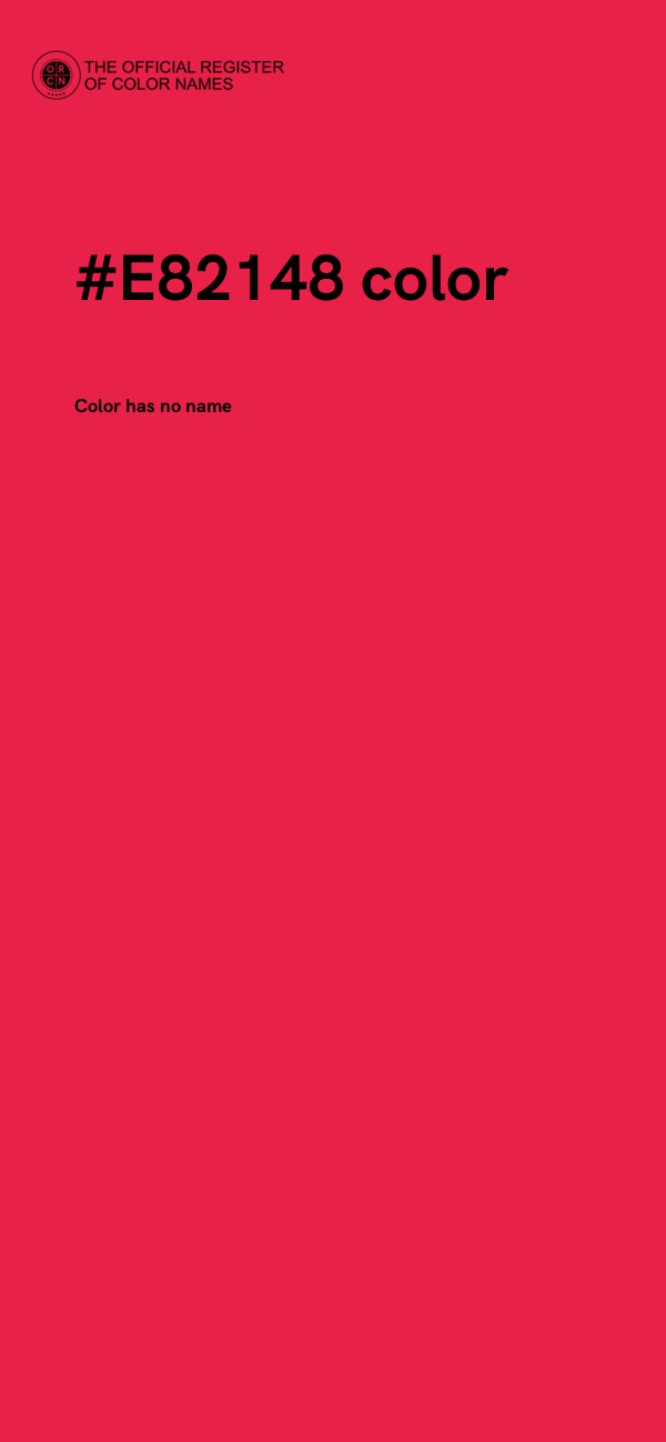#E82148 color image