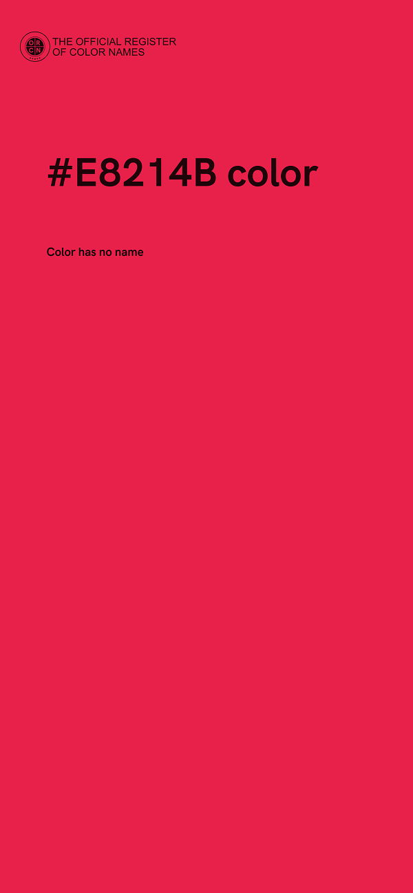 #E8214B color image