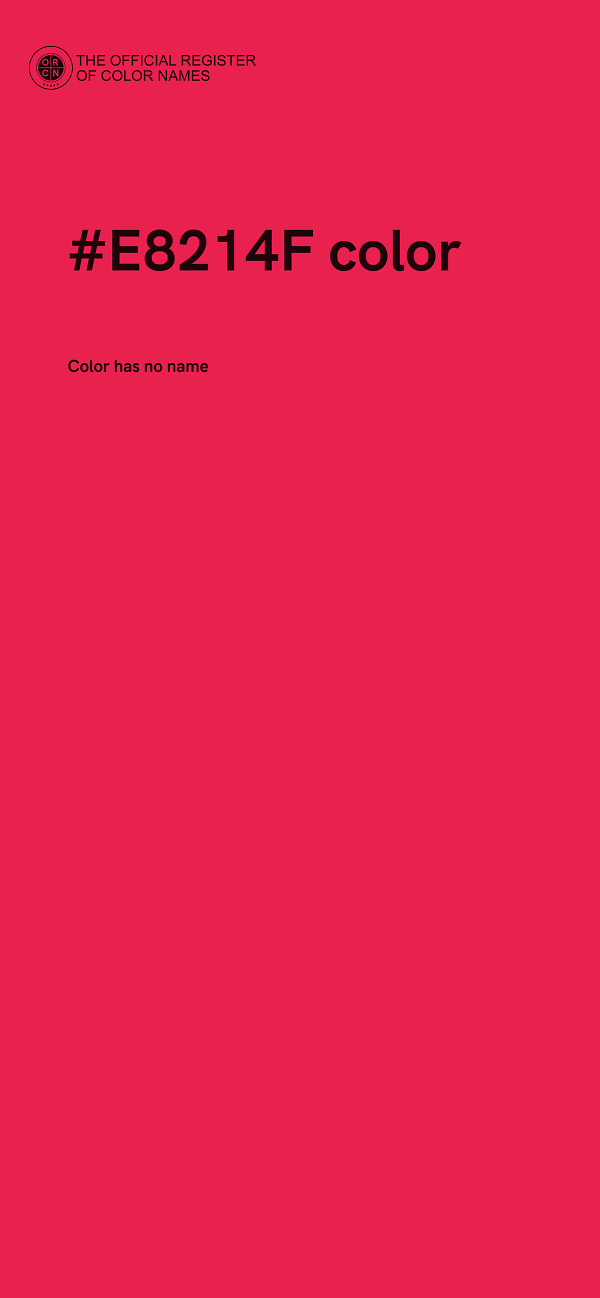 #E8214F color image
