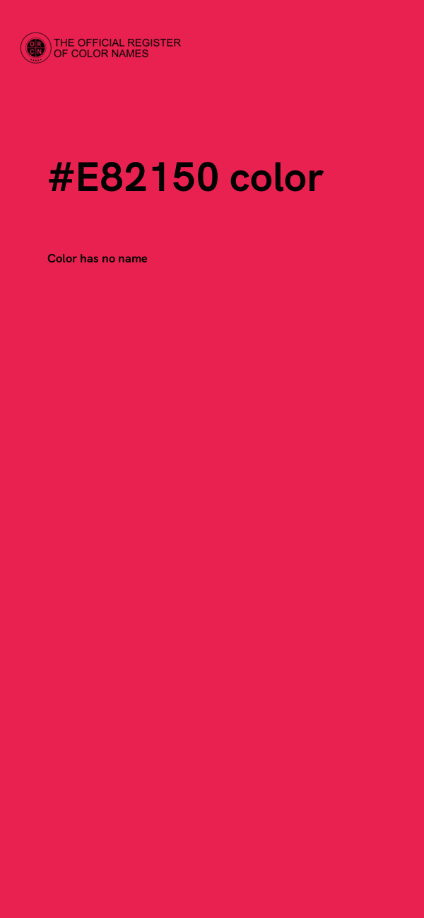 #E82150 color image