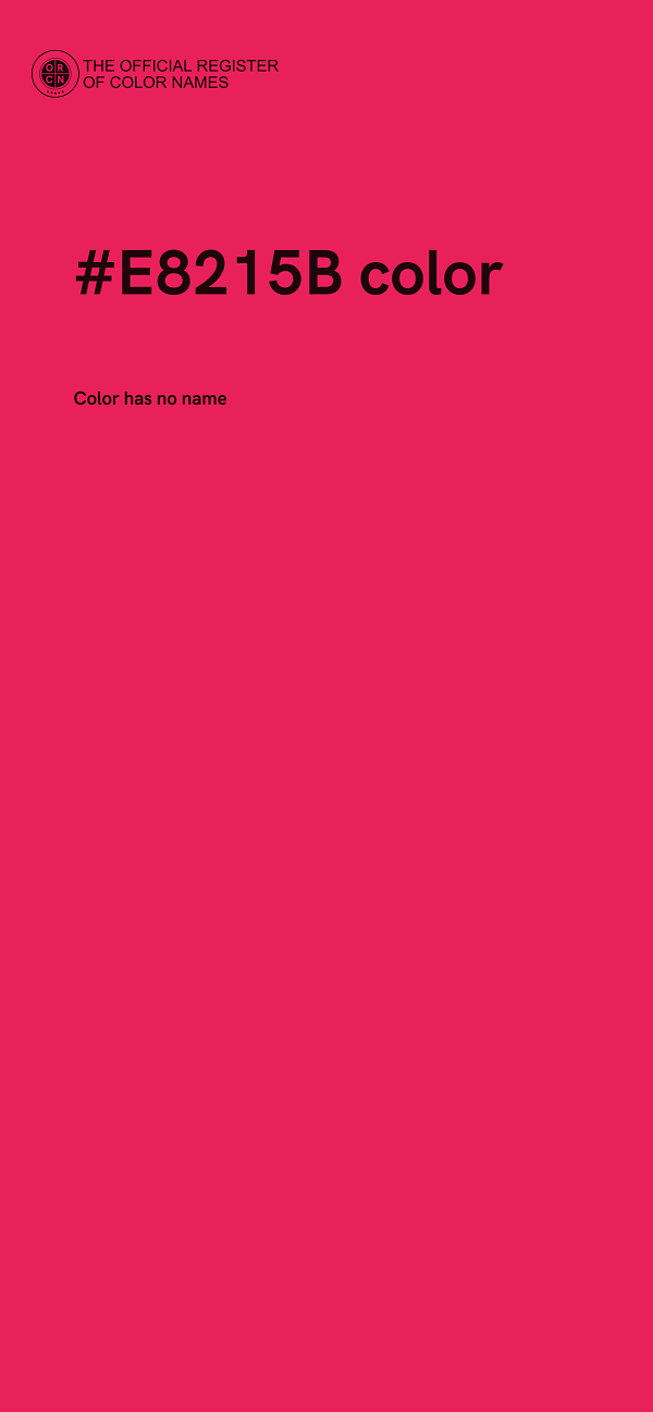 #E8215B color image
