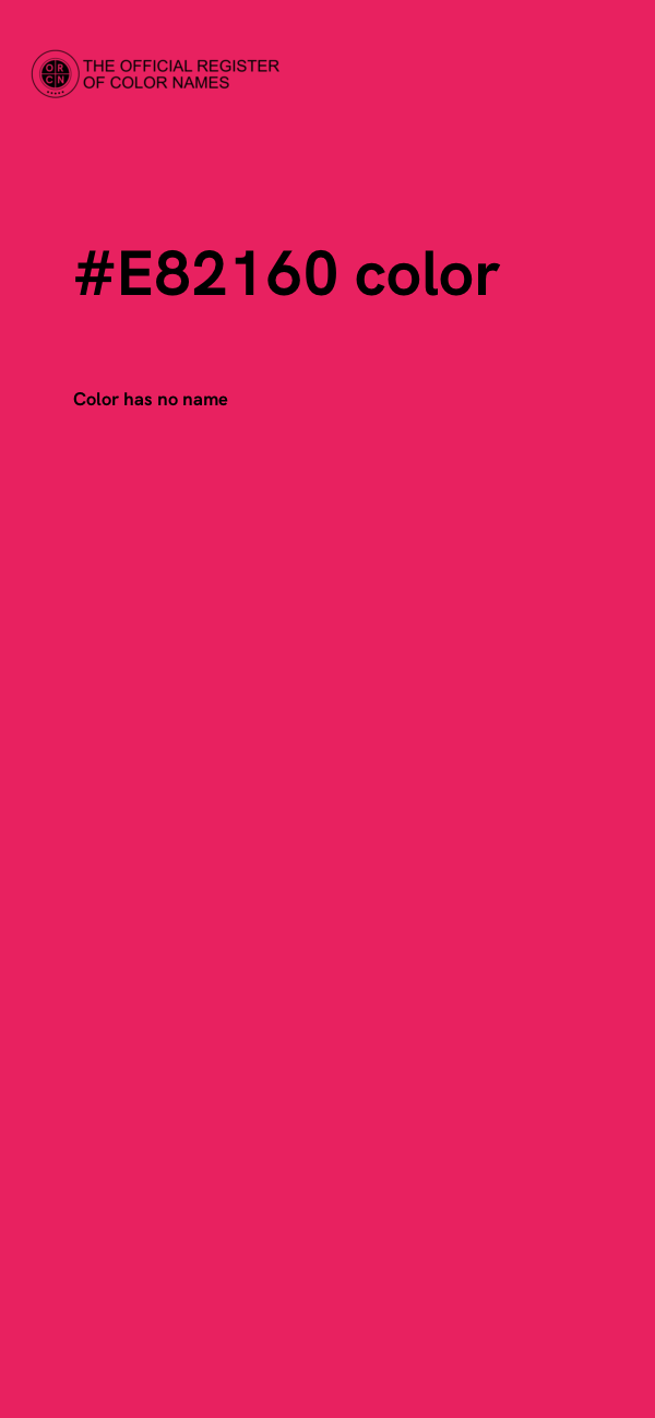 #E82160 color image