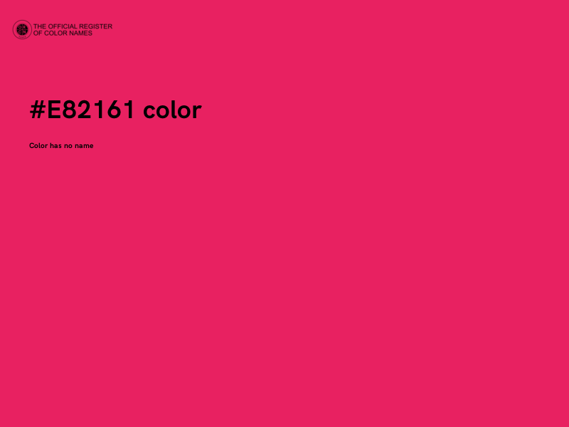#E82161 color image