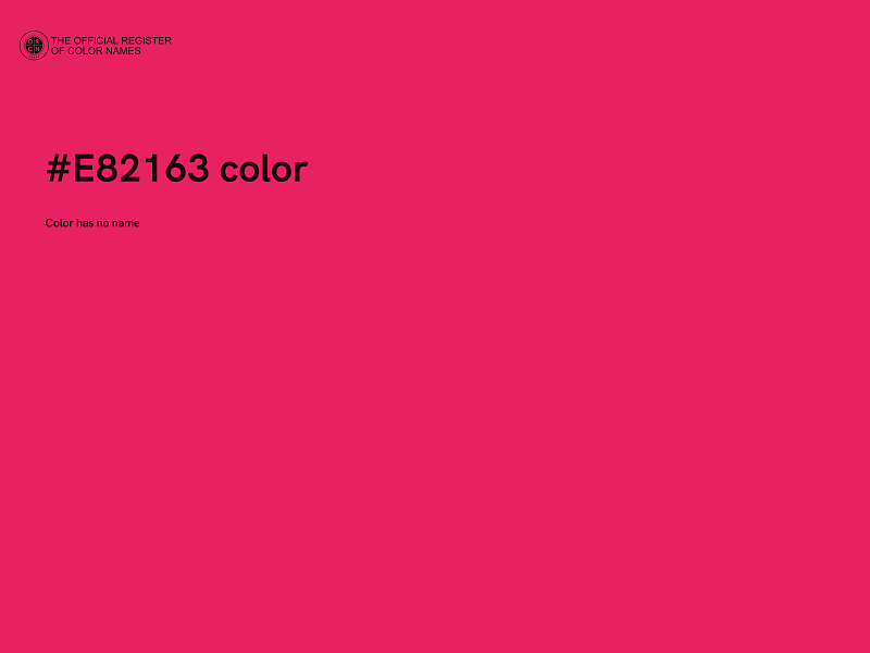 #E82163 color image