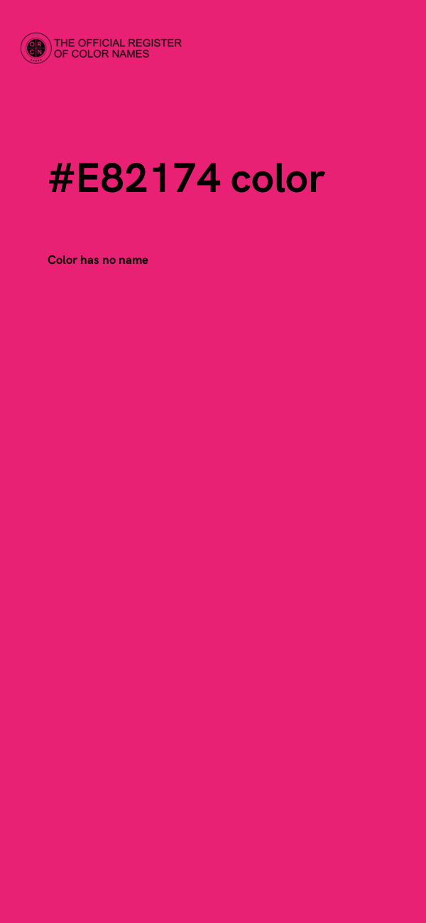 #E82174 color image