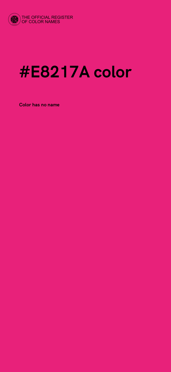 #E8217A color image