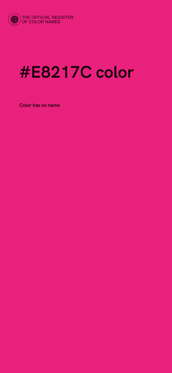 #E8217C color image