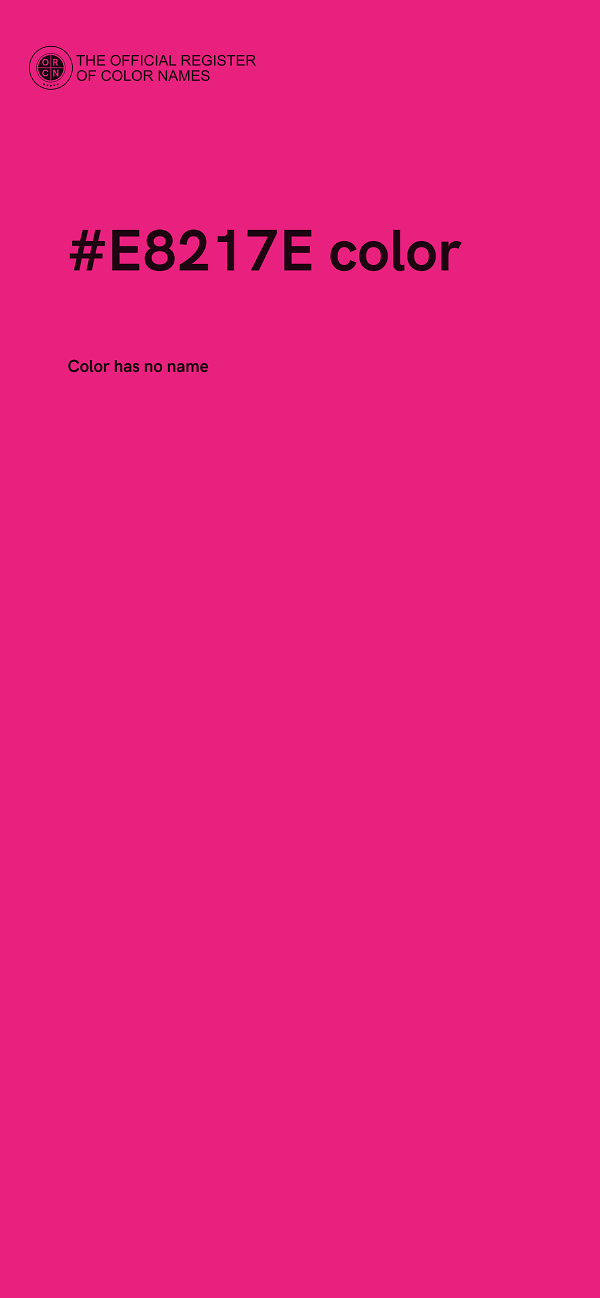 #E8217E color image