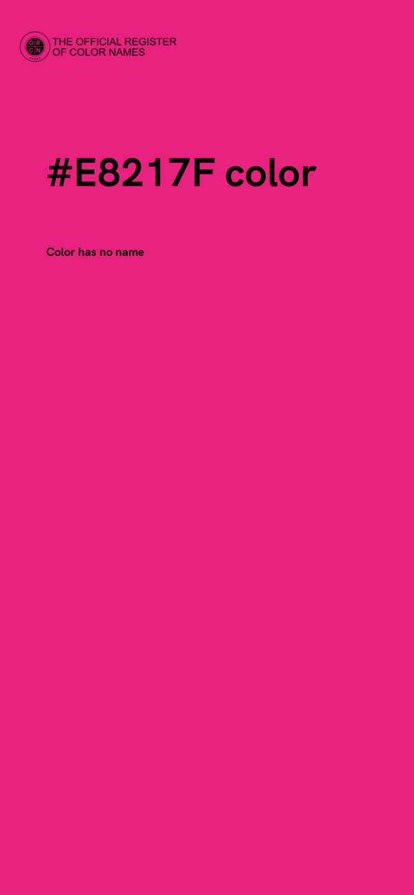 #E8217F color image