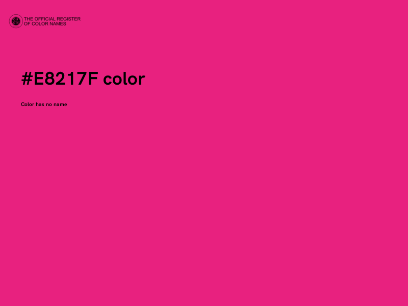 #E8217F color image