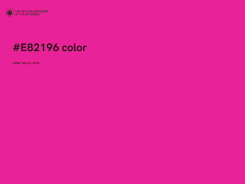 #E82196 color image