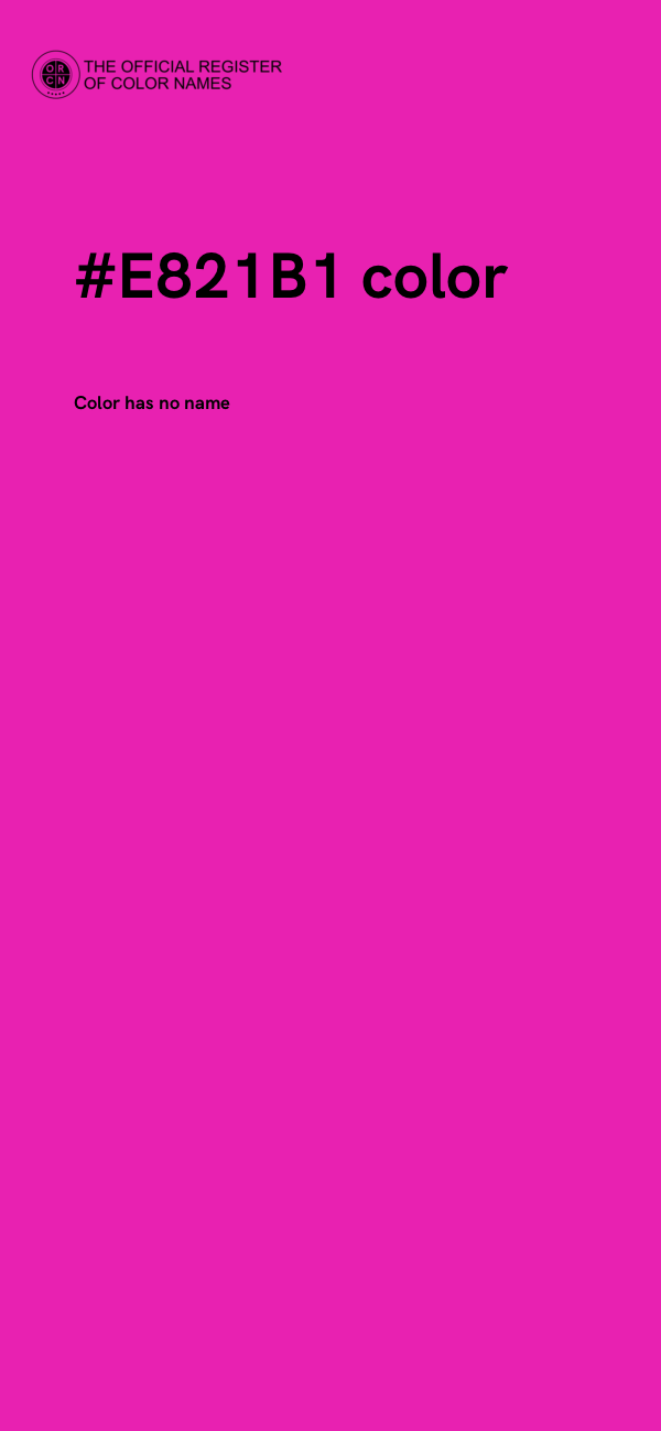 #E821B1 color image
