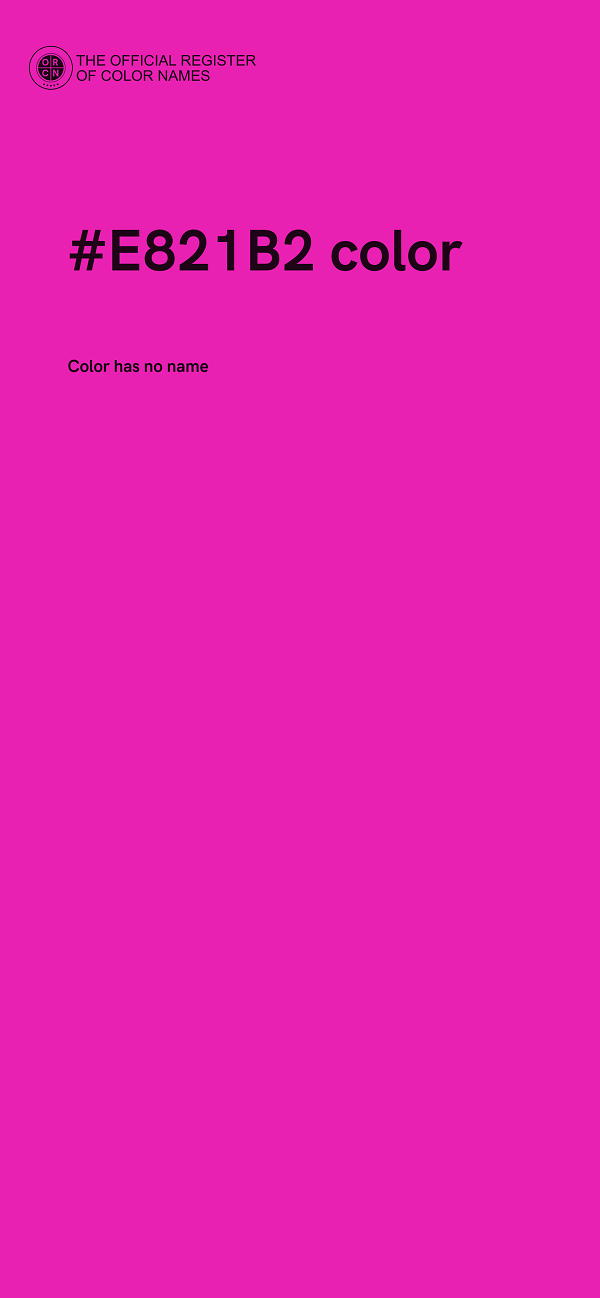 #E821B2 color image