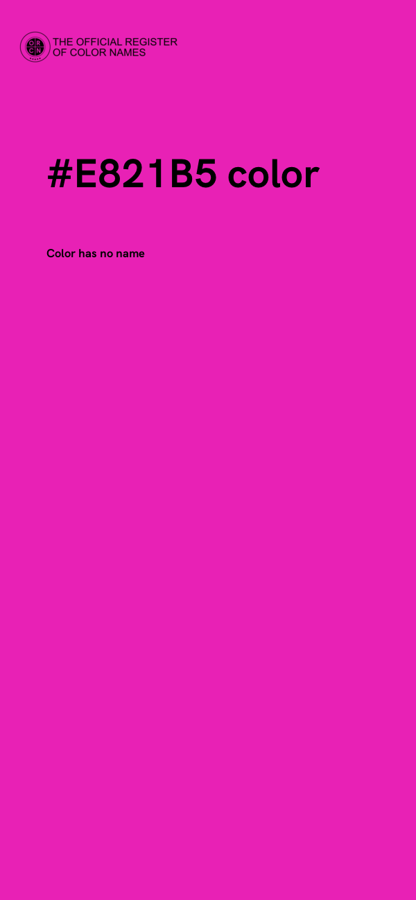 #E821B5 color image