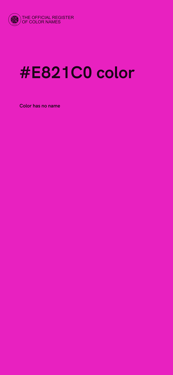 #E821C0 color image