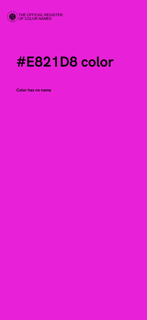 #E821D8 color image