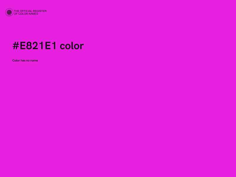 #E821E1 color image