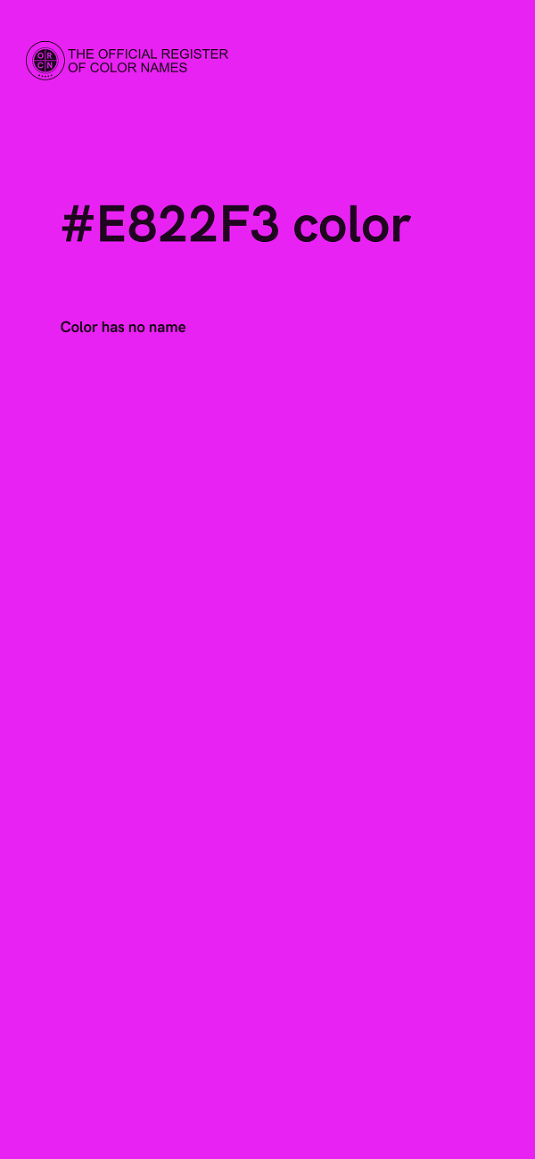 #E822F3 color image