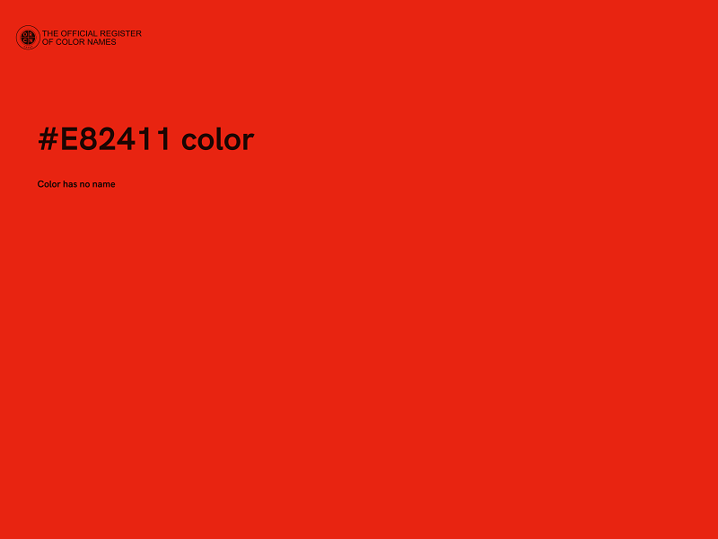 #E82411 color image