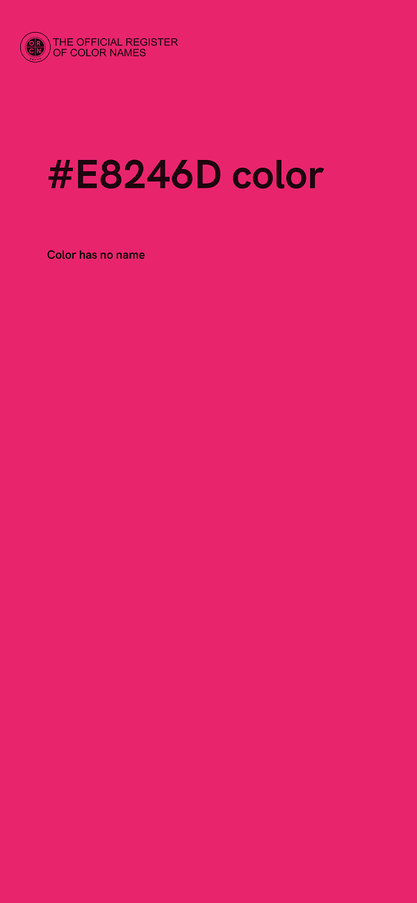 #E8246D color image