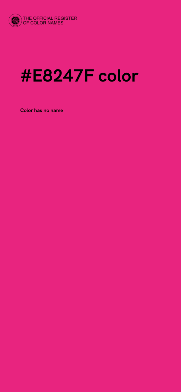 #E8247F color image