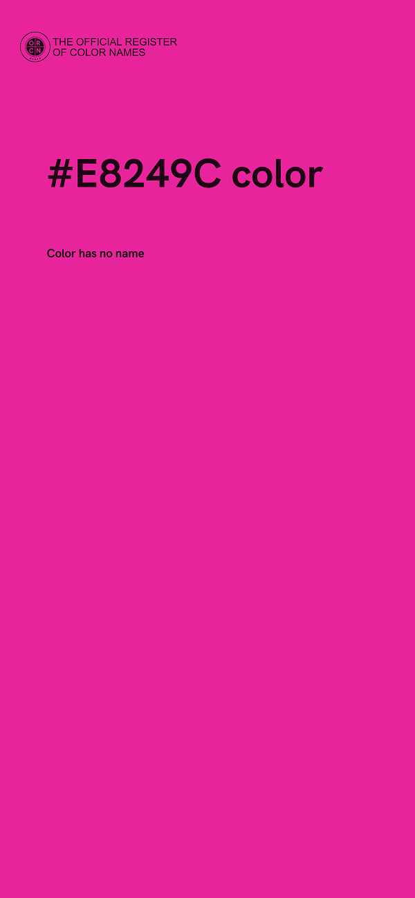 #E8249C color image