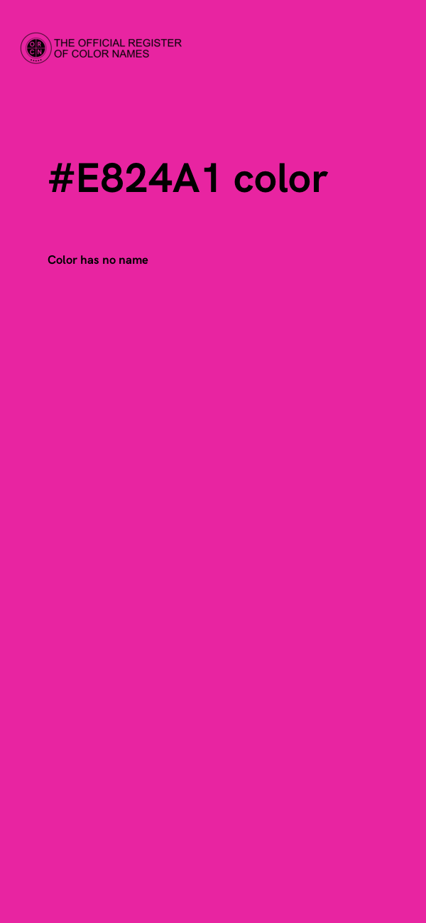 #E824A1 color image