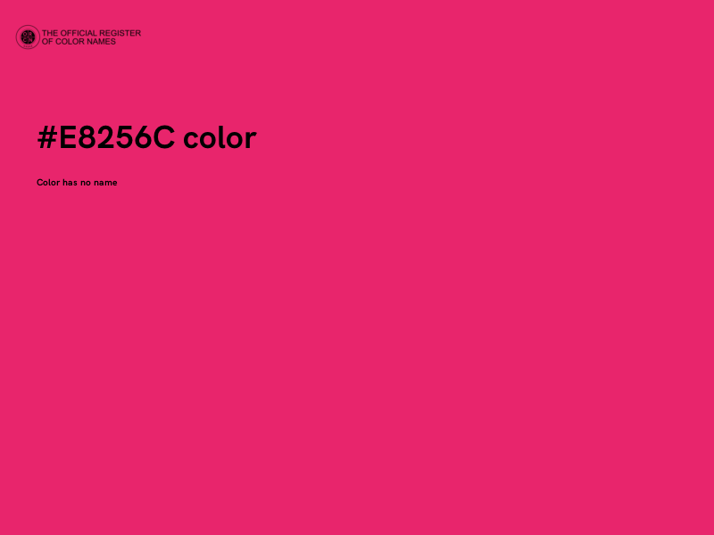 #E8256C color image