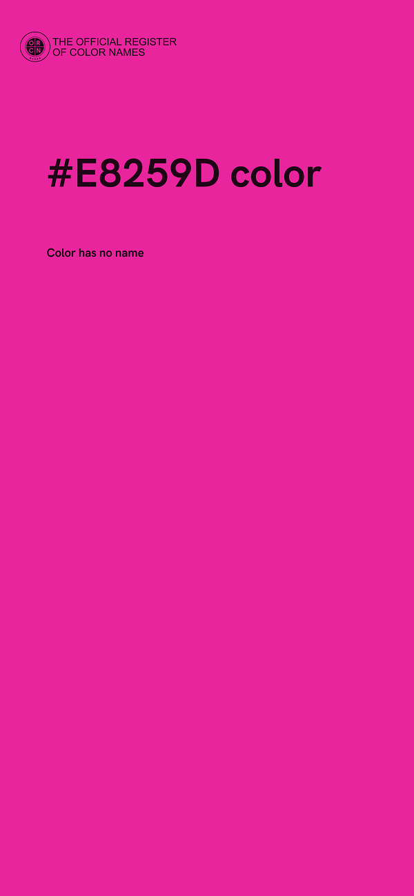 #E8259D color image