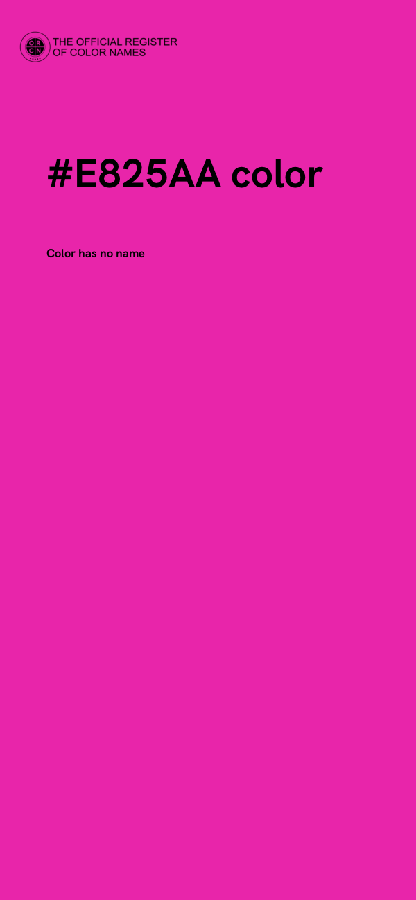 #E825AA color image