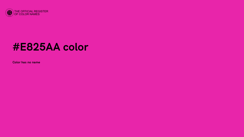#E825AA color image
